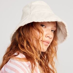 OLD NAVY raw edge bucket hat